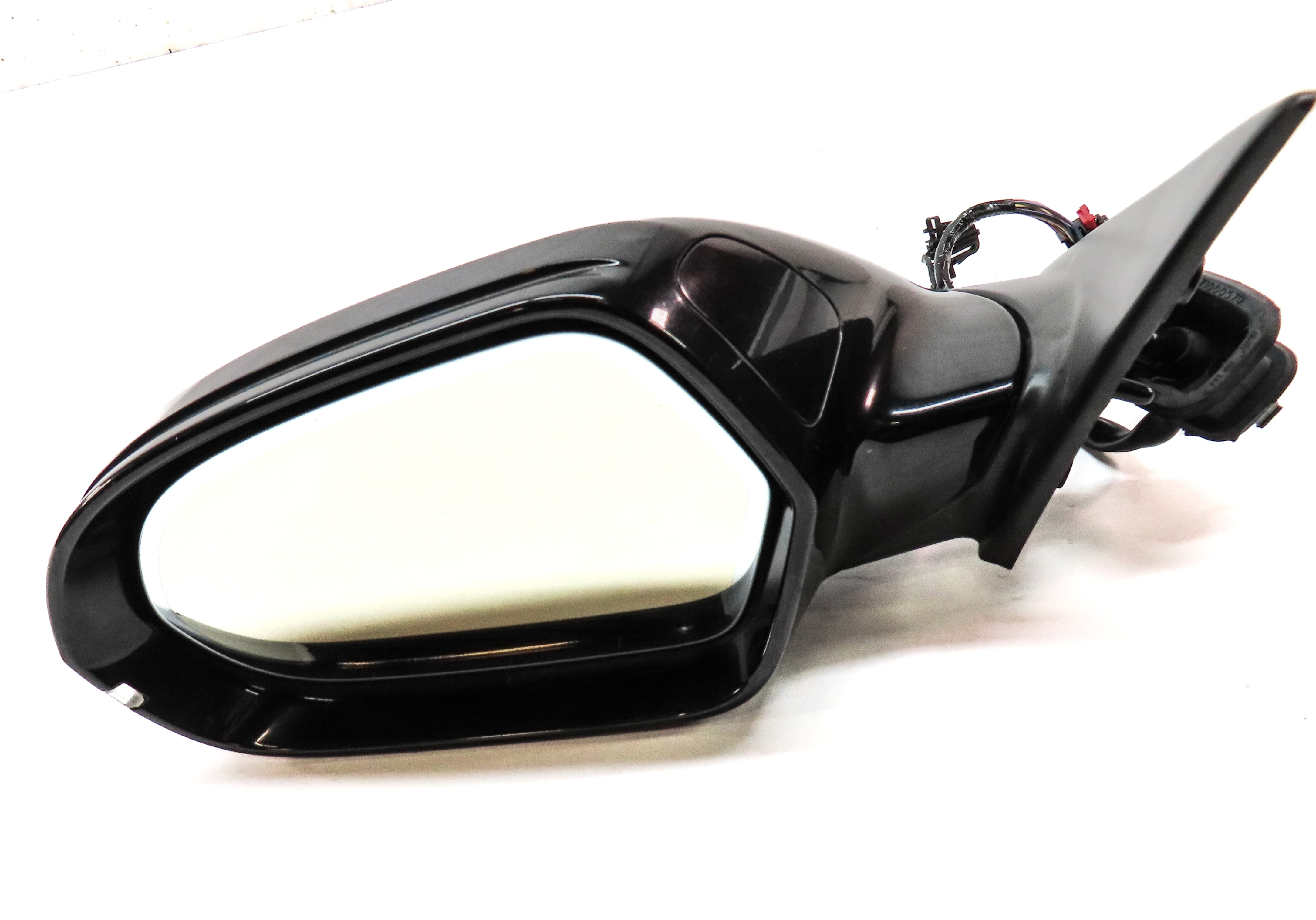 AUDI 14-18 A6 (17 S6) LEFT DRIVER DOOR MIRROR PFOLD HEAT MEMORY AUTODIM (Black) — exact item pictured